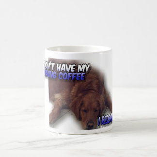 Taza De Café Silly Morning Coffee Dog Mug