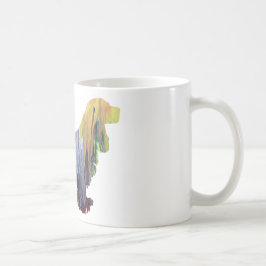 Taza De Café Silueta abstracta de cocker spaniel