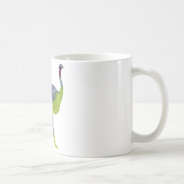 Taza De Café Silueta abstracta de la avestruz