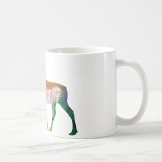 Taza De Café Silueta abstracta de los alces