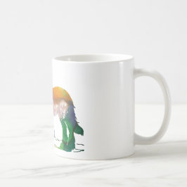 Taza De Café Silueta abstracta del caballo