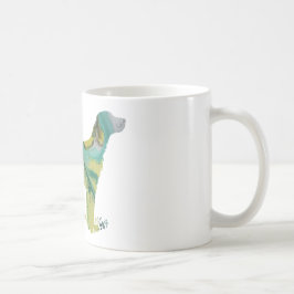 Taza De Café Silueta abstracta del organismo inglés