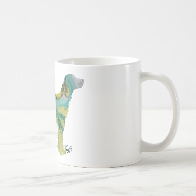 Taza De Café Silueta abstracta del organismo inglés (Derecha)