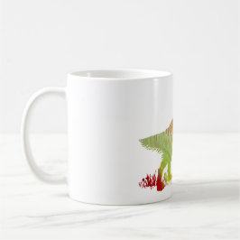 Taza De Café Silueta abstracta del organismo inglés