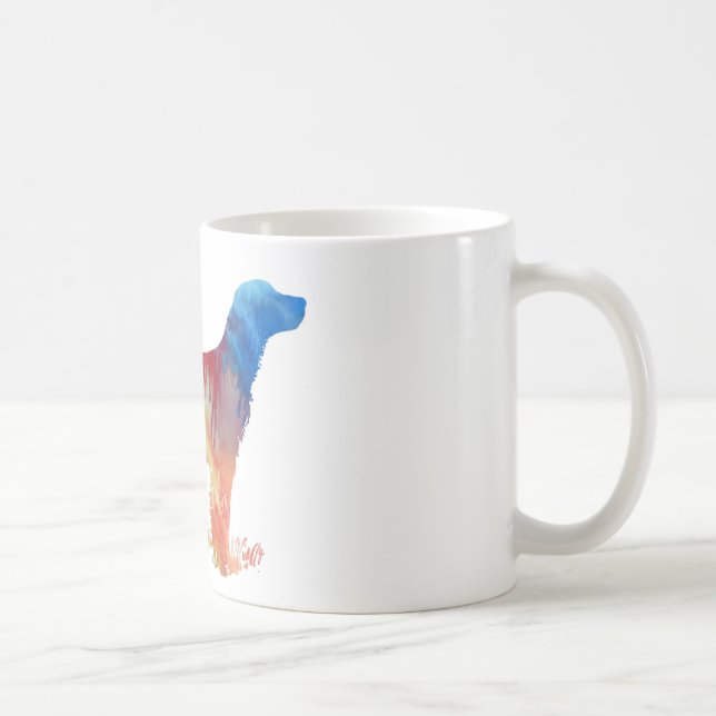Taza De Café Silueta abstracta del organismo inglés (Derecha)