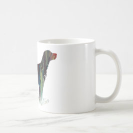 Taza De Café Silueta abstracta del organismo inglés