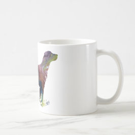 Taza De Café Silueta abstracta del organismo inglés