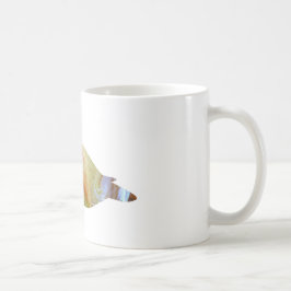 Taza De Café Silueta abstracta del pato de eíder