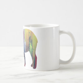 Taza De Café Silueta abstracta del Tapir