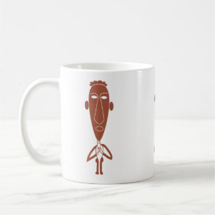 Taza De Café Silueta abstracta moderna contemporánea
