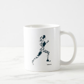 Taza De Café Silueta corriente - floral