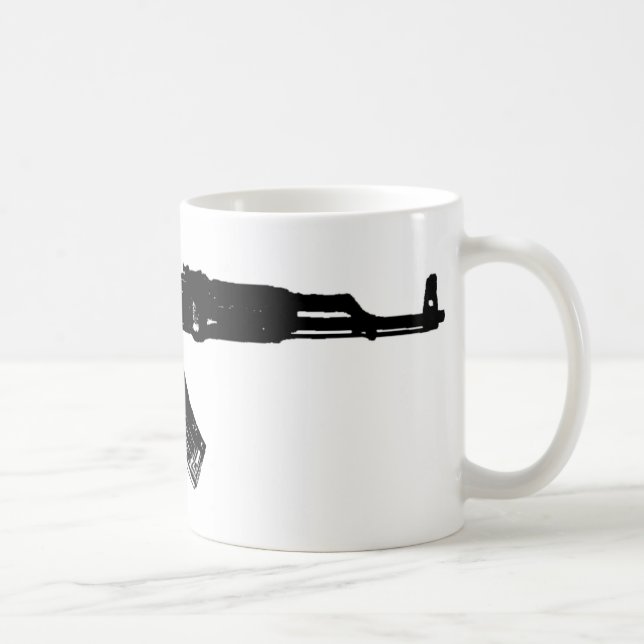 Taza De Café Silueta de AK-47 (Derecha)