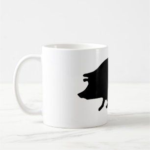 Taza De Café Silueta de cerdo