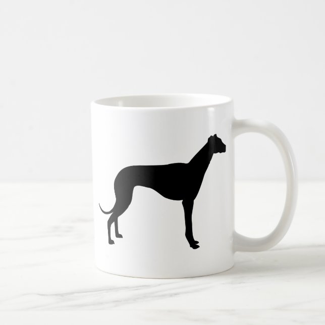 Taza De Café Silueta de galgo (Derecha)