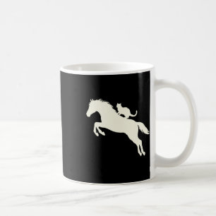 Taza De Café Silueta De Gato De Caballo Para Amantes De Los Ani