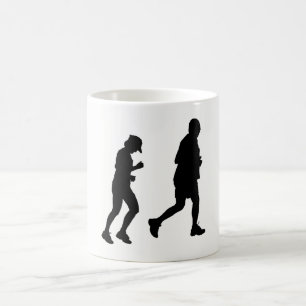 Taza De Café Silueta de jogging