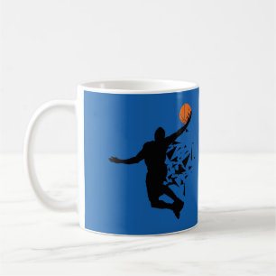 Taza De Café Silueta de jugador de baloncesto