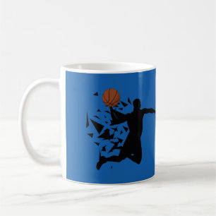 Taza De Café Silueta de jugador de baloncesto