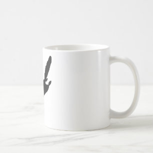 Taza De Café Silueta de la ardilla de vuelo
