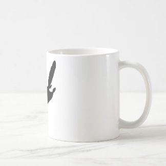 Taza De Café Silueta de la ardilla de vuelo
