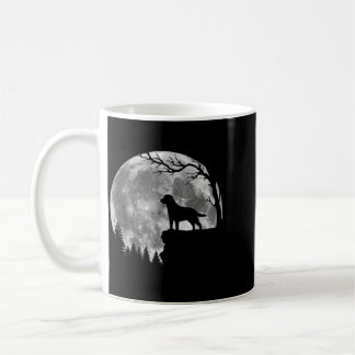 Taza De Café Silueta de luna de perro Labrador Retriever Hallow