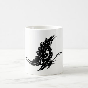 Taza De Café Silueta de Mariposa
