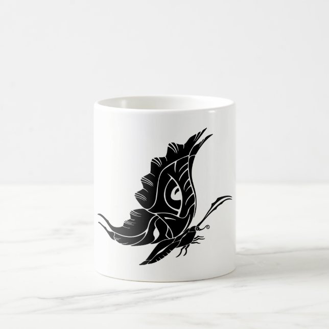 Taza De Café Silueta de Mariposa (Centro)