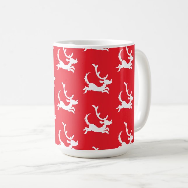 Taza De Café Silueta de Max el Reno (Anverso derecho)