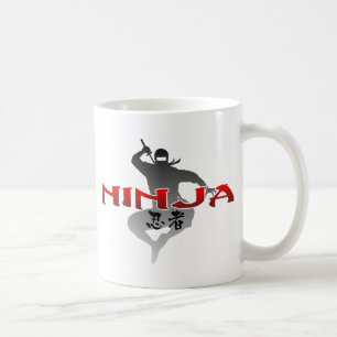Taza De Café Silueta de Ninja