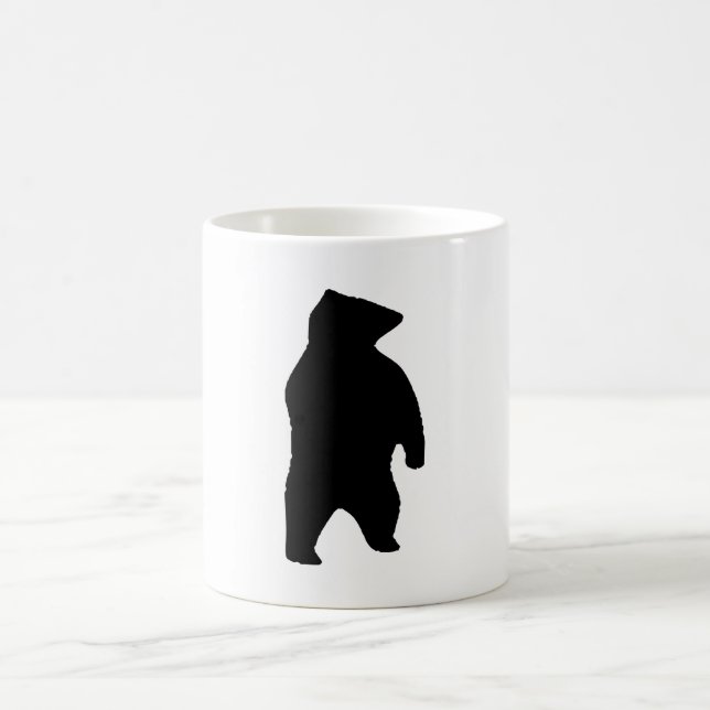 Taza De Café Silueta de oso (Centro)