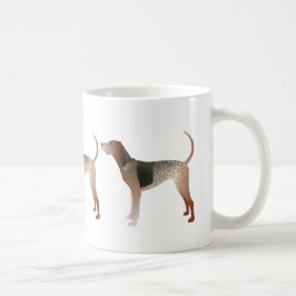 Taza De Café Silueta de perro de la colección inglesa estadouni