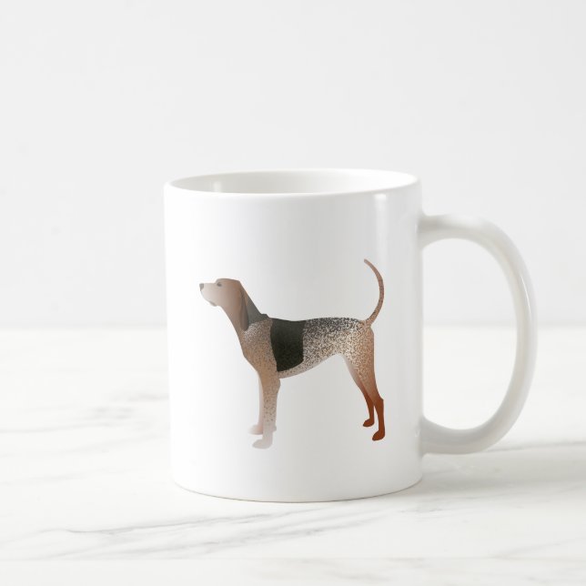 Taza De Café Silueta de perro de la colección inglesa estadouni