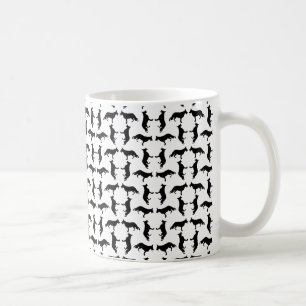 Taza De Café Silueta de perro pastor