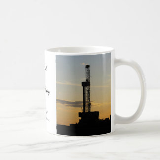 Taza De Café Silueta de plataforma de perforación