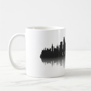 Taza De Café Silueta del horizonte de Londres – Moderno blanco