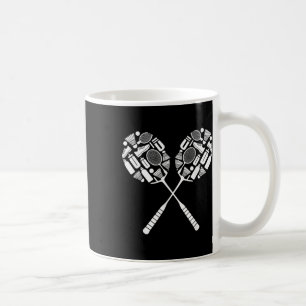 Taza De Café Silueta del icono del equipo de raqueta del transb