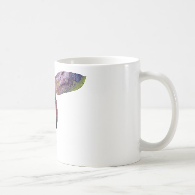 Taza De Café Silueta del mar abstracta (Derecha)