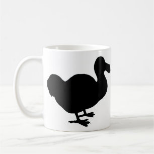 Taza De Café Silueta del pájaro del Dodo