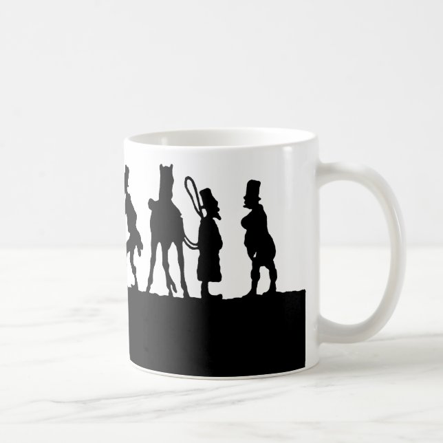 Taza De Café Silueta: Distribuidor autorizado de caballo (Derecha)