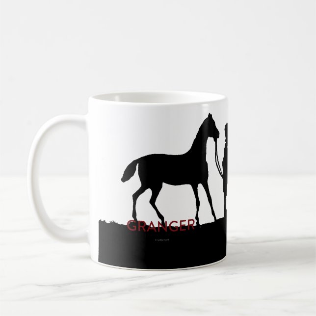 Taza De Café Silueta: Distribuidor autorizado de caballo (Izquierda)