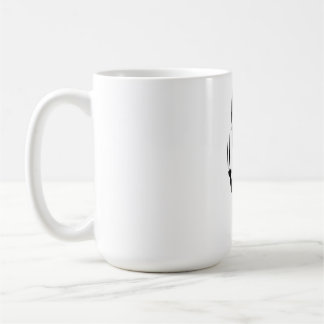 Taza De Café Silueta divertida de gato negro colgando con araña