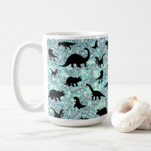 Taza De Café silueta pez tiburón gradiente de ballena galaxia e