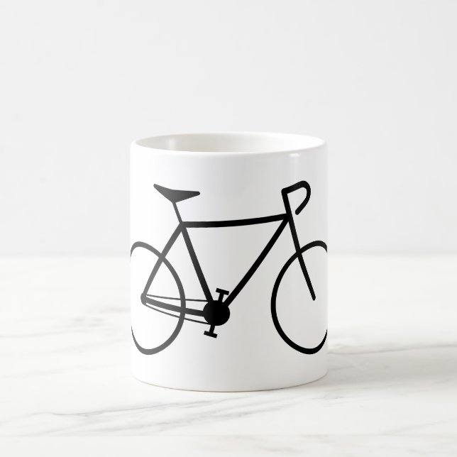 Taza De Café Silueta simple de la bicicleta (Centro)