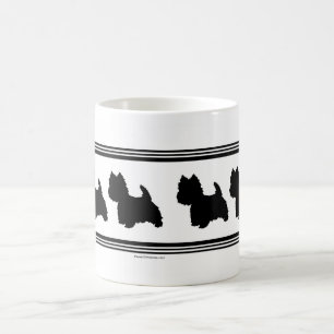 Taza De Café Silueta Westie