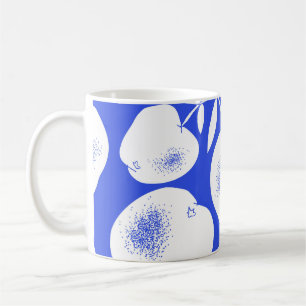 Taza De Café Siluetas de Apple texturizadas: patrón dibujado a