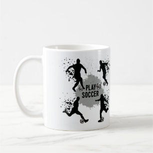Taza De Café Siluetas de fútbol de Guay Play