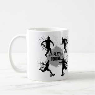 Taza De Café Siluetas de fútbol de Guay Play