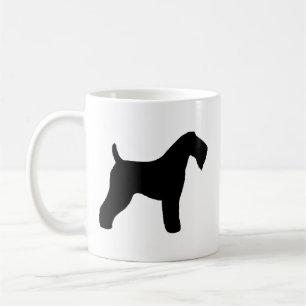 Taza De Café Siluetas de la raza de perro Terrier Kerry Blue