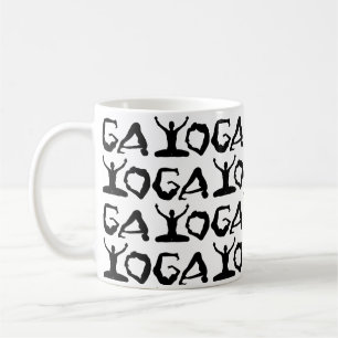 Taza De Café Siluetas de la yoga
