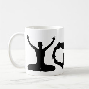 Taza De Café Siluetas de yoga